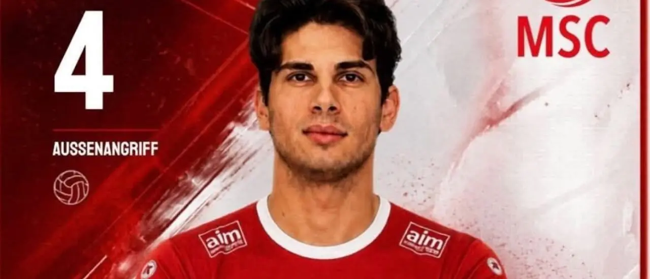 Pallavolo, un vibonese sarà protagonista nella Serie A tedesca: Umberto Sorrenti nuovo schiacciatore del Moerser Sc\n