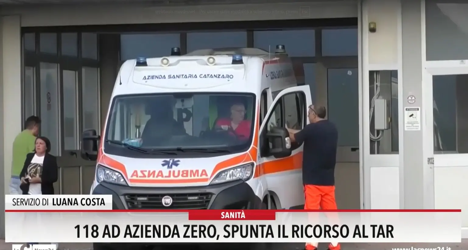 118 ad Azienda zero, spunta il ricorso al tar