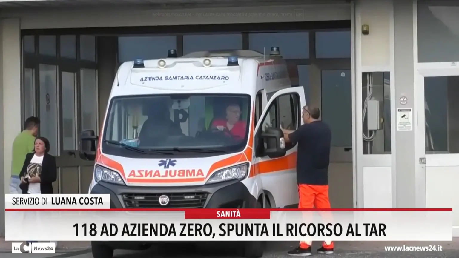 118 ad Azienda zero, spunta il ricorso al tar