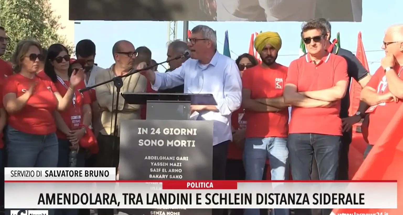Amendolara, tra Landini e Schlein distanza siderale