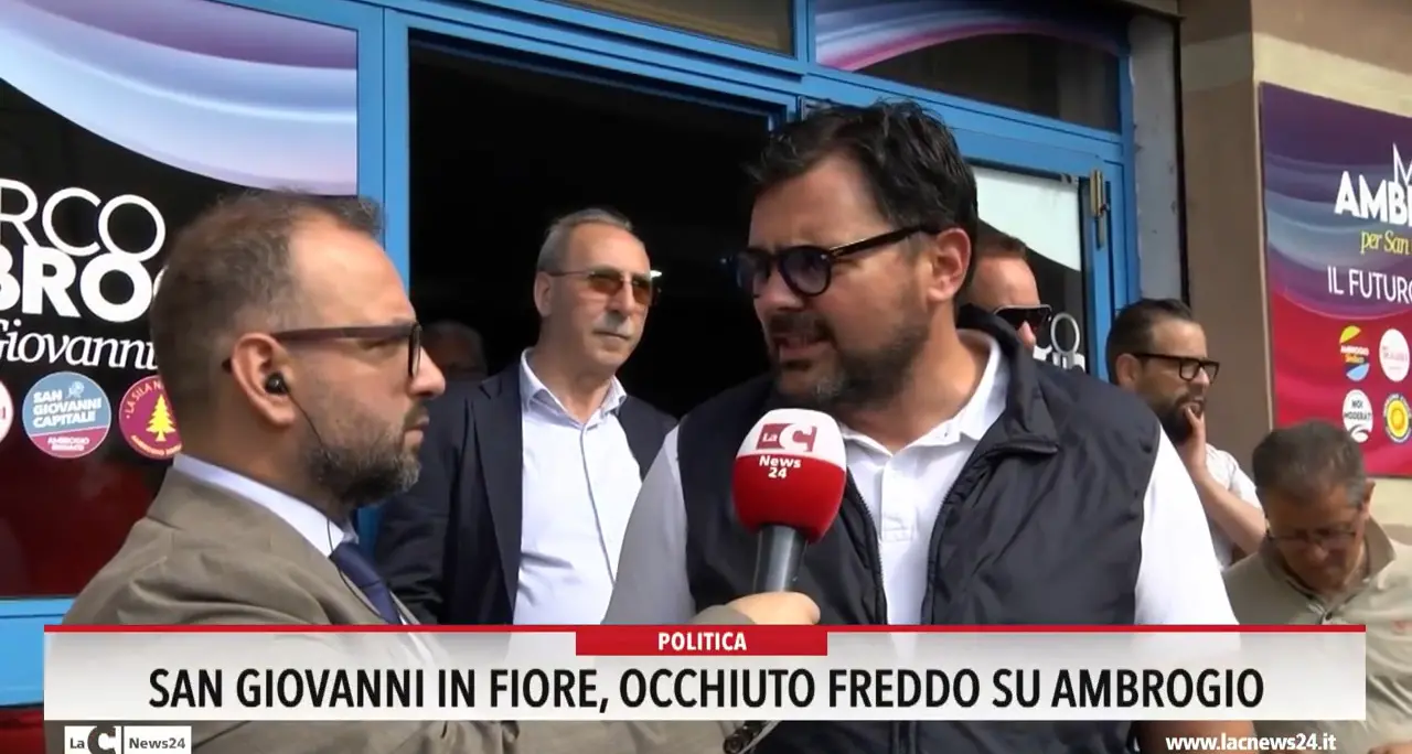 San giovanni in Fiore, Occhiuto freddo su Ambrogio