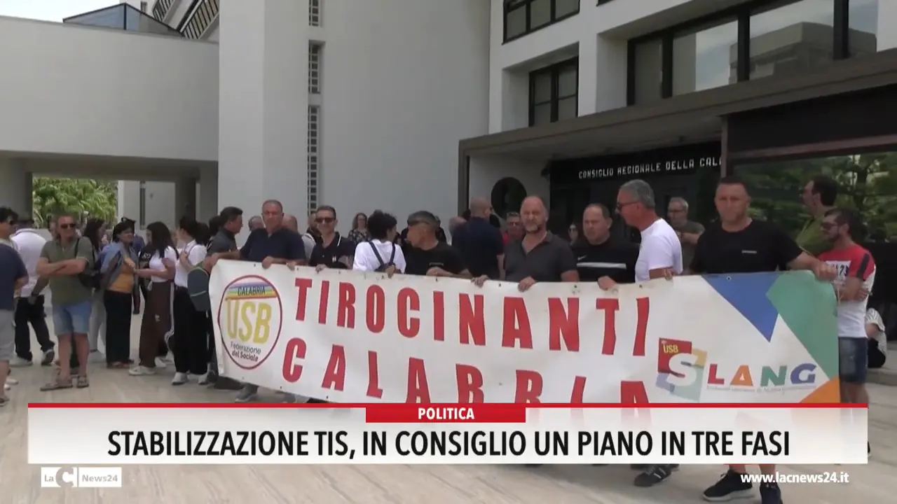 Stabilizzazione Tis, in Consiglio un piano in tre fasi