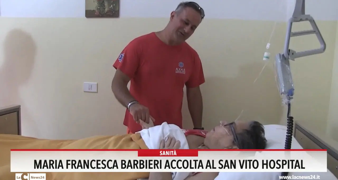 Maria Francesca Barbieri accolta al San Vito Hospital