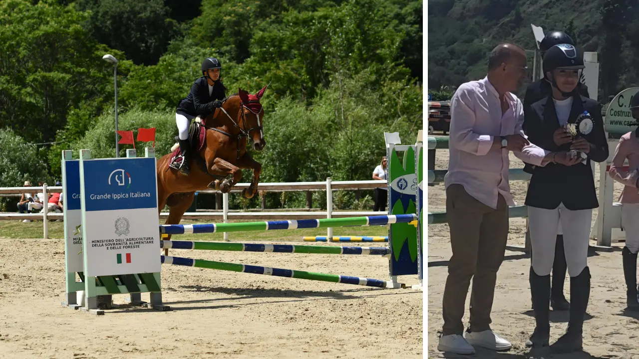 Equitazione, la vibonese Jasmine Cammarata argento al Campionato regionale estivo nel salto ostacoli\n