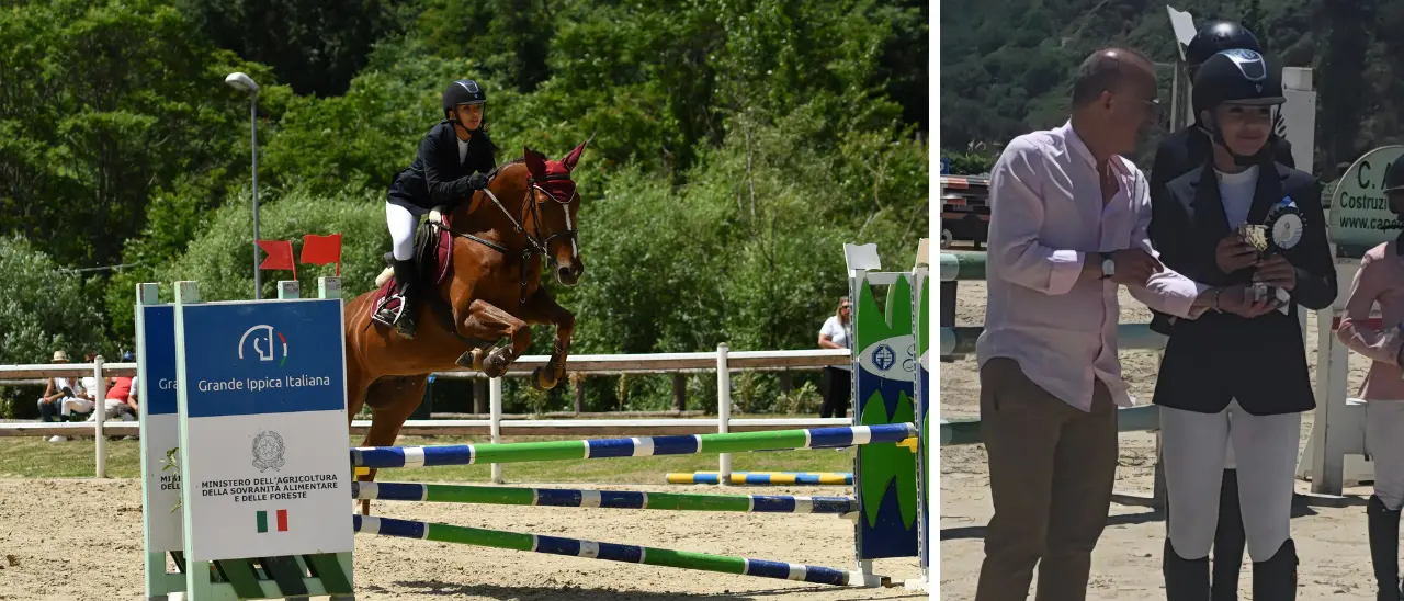 Equitazione, la vibonese Jasmine Cammarata argento al Campionato regionale estivo nel salto ostacoli\n