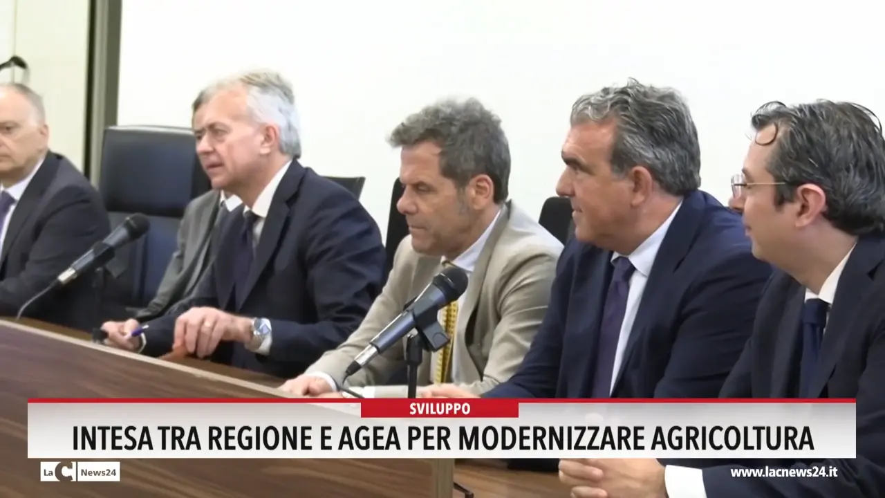 Intesa tra Regione e Agea per modernizzare l'agricoltura