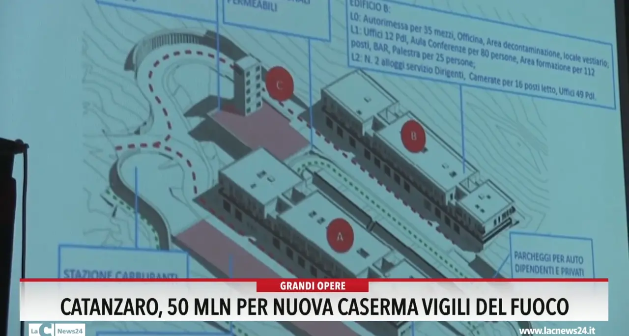 Catanzaro, 50 mln per la nuova caserma vigili del fuoco