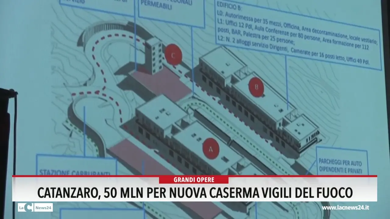 Catanzaro, 50 mln per la nuova caserma vigili del fuoco