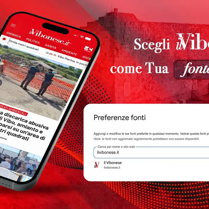 Inserisci Il Vibonese tra le tue fonti giornalistiche preferite su\u00A0Google: ecco come fare per non perdere una sola notizia\n