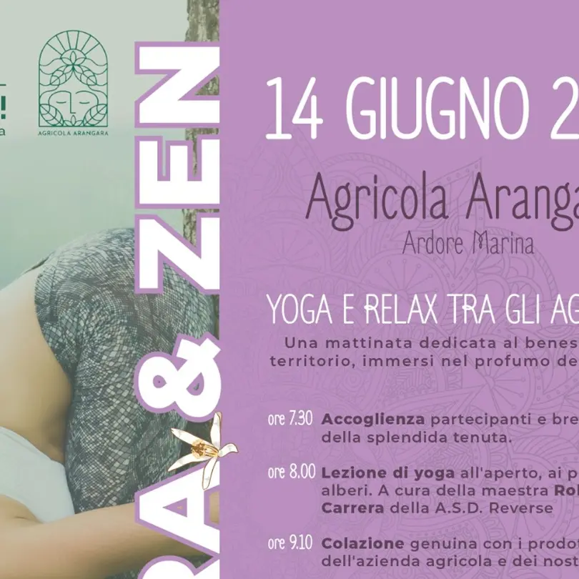 Ad Ardore domenica l’evento \"Zagare & Zen\"\u00A0per iniziare in armonia la giornata\n
