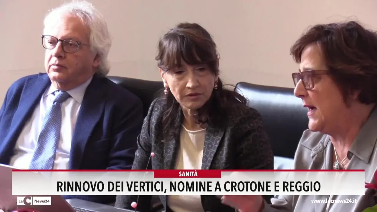 Sanità, rinnovo dei vertici: nomine a Crotone e Reggio