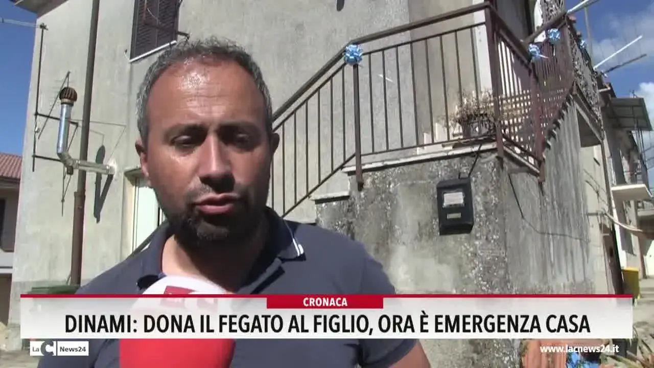 Dinami: dona il fegato al figlio, ora è emergenza casa