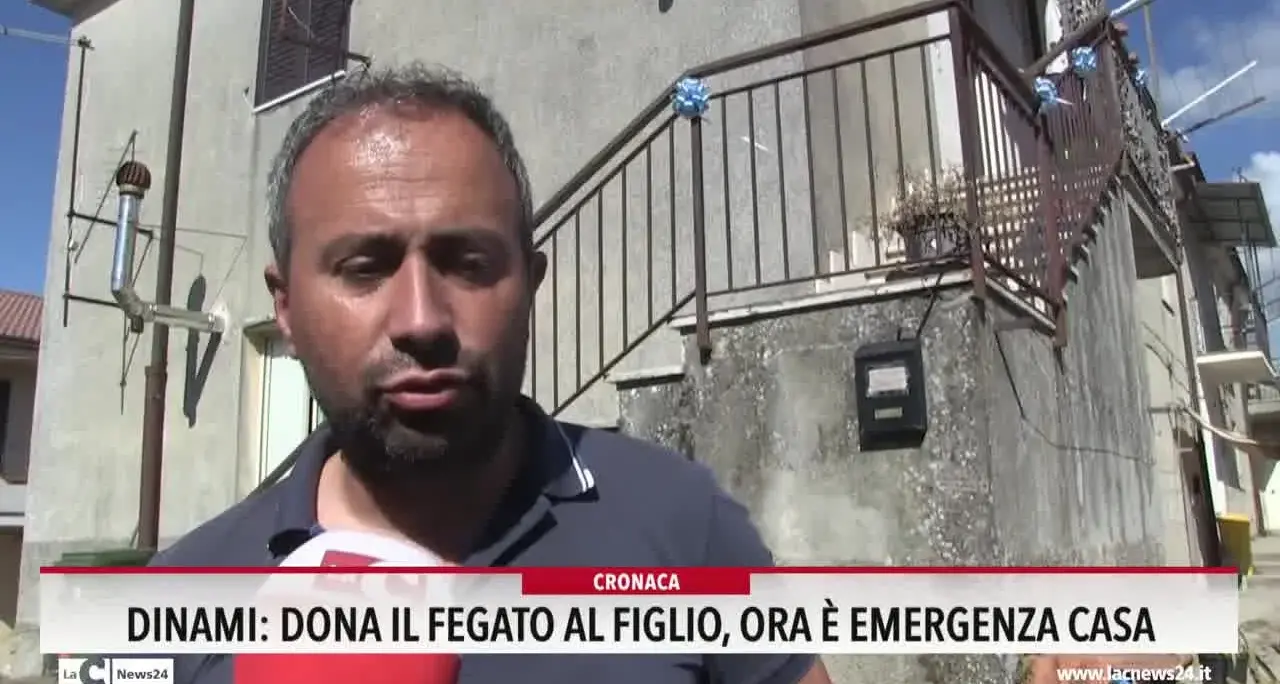 Dinami: dona il fegato al figlio, ora è emergenza casa