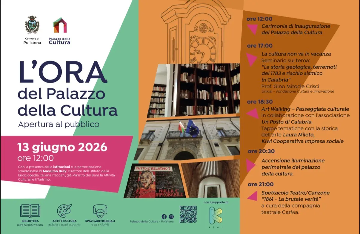 Il 13 giugno a Polistena sarà aperto\u00A0il Palazzo della Cultura\n