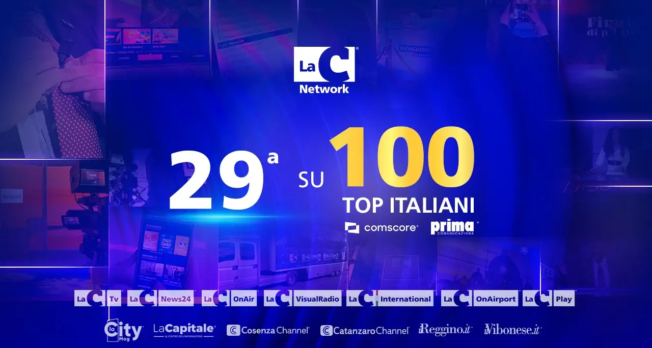 Comscore, LaC Network tra i grandi media italiani: 29° per audience digitale e nella Top 15 social\n