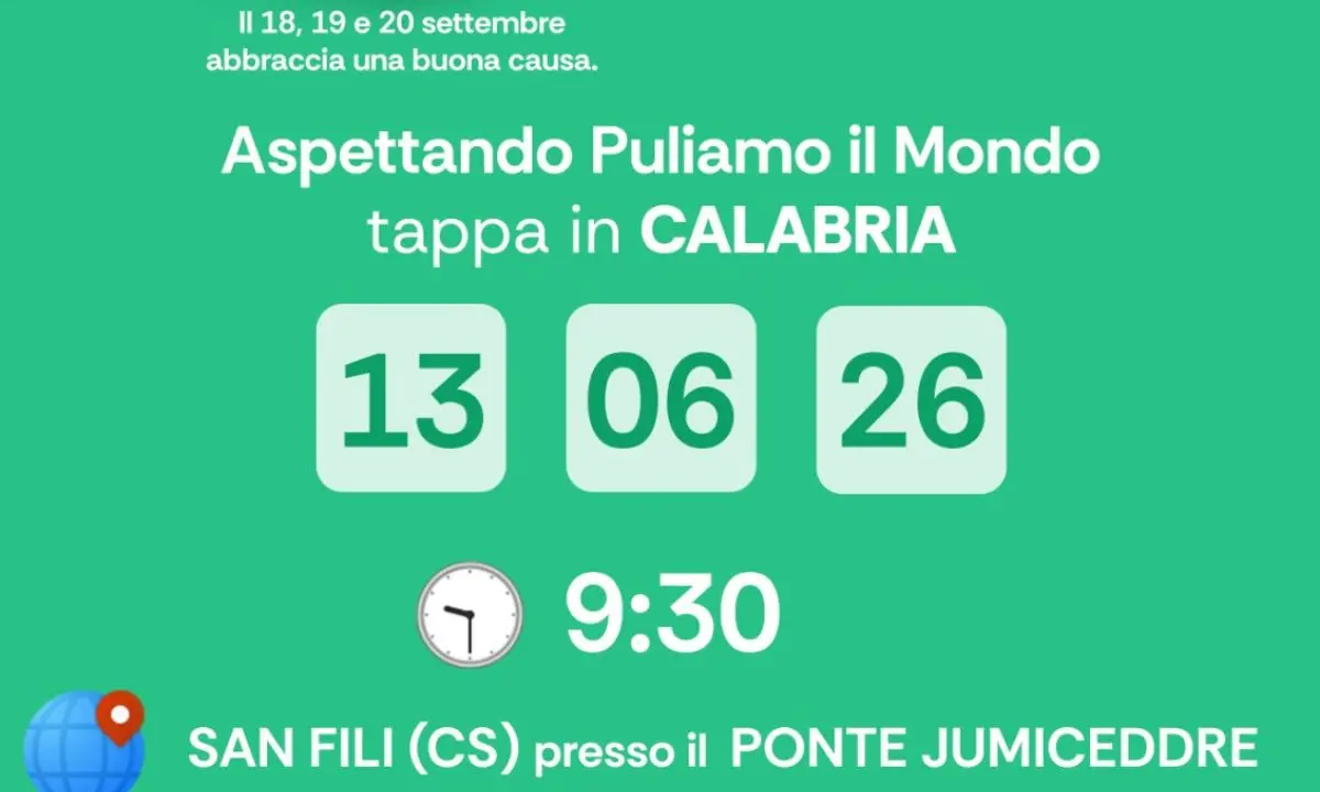 Puliamo il Mondo fa tappa a San Fili lungo il Cammino di San Francesco\n