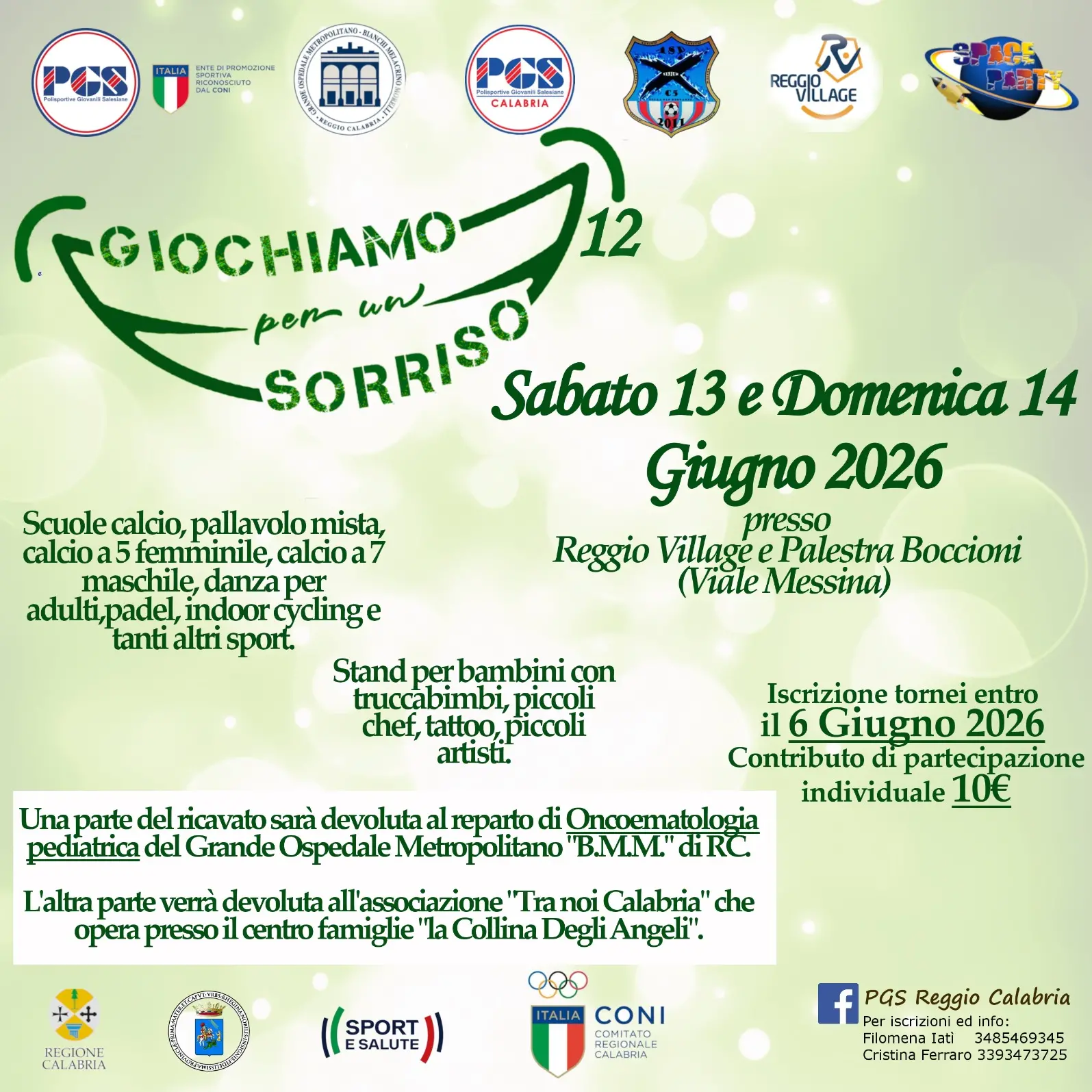 Sport, solidarietà e legalità uniscono Reggio: “Giochiamo per un Sorriso” celebra la dodicesima edizione\n