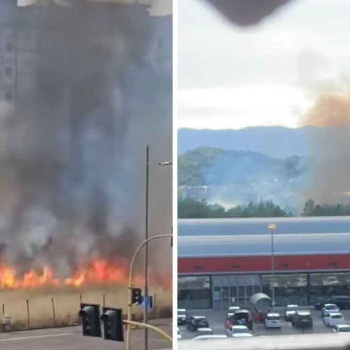 Due incendi tra Cosenza e Rende, vigili del fuoco al lavoro\n