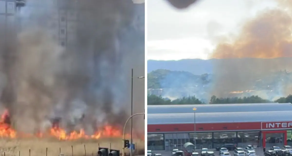 Due incendi tra Cosenza e Rende, vigili del fuoco al lavoro\n