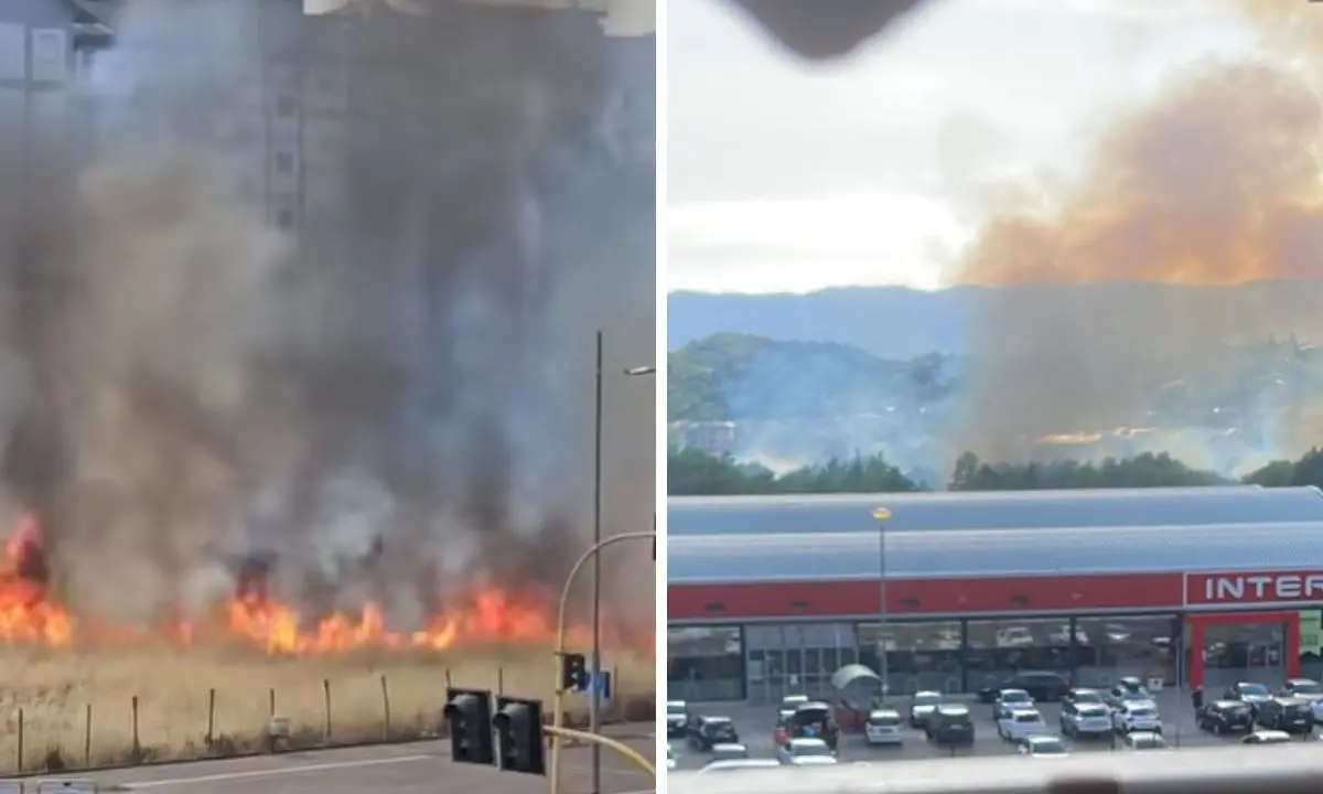 Due incendi tra Cosenza e Rende, vigili del fuoco al lavoro\n