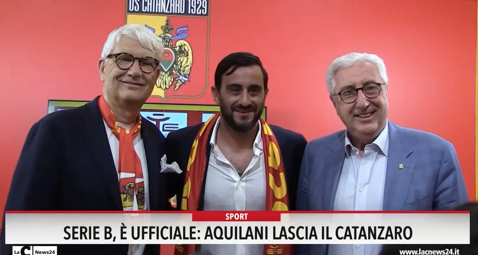 Serie B, è ufficiale: Aquilani lascia il Catanzaro