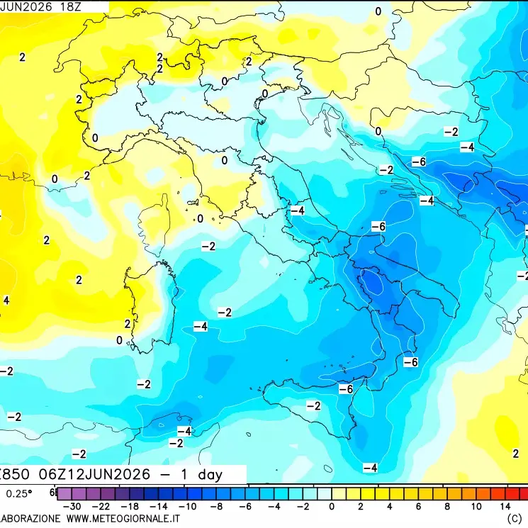 Meteo Cosenza, da oggi calo termico e instabilità sulle aree montane\n