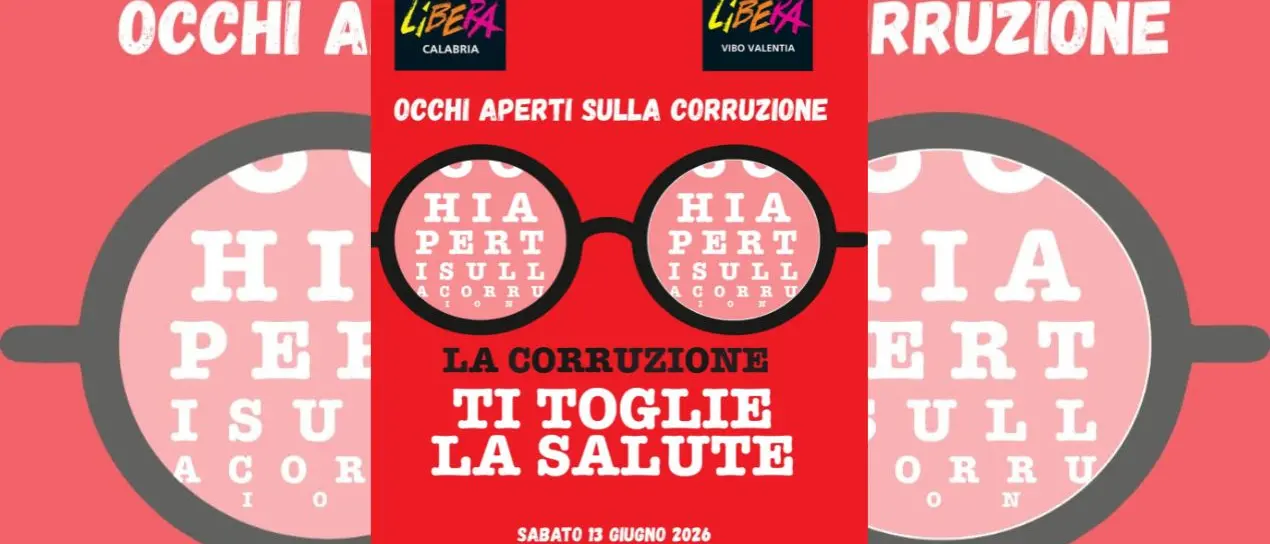 Corruzione nella sanità, a Vibo il flash mob di Libera: Occhi aperti\n