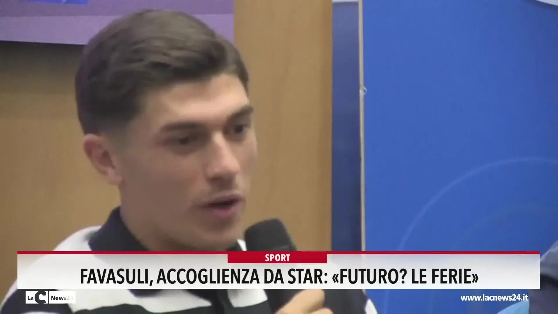 Favasuli, accoglienza da star: \"Futuro? Le ferie\"
