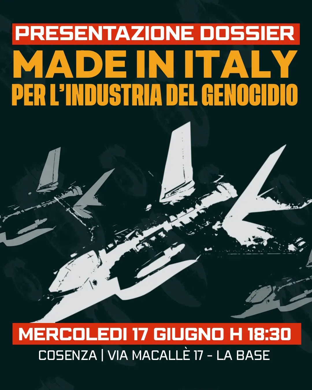Guerra a Gaza e ruolo dell’Italia, a Cosenza confronto sul dossier che analizza industria bellica ed energia\n
