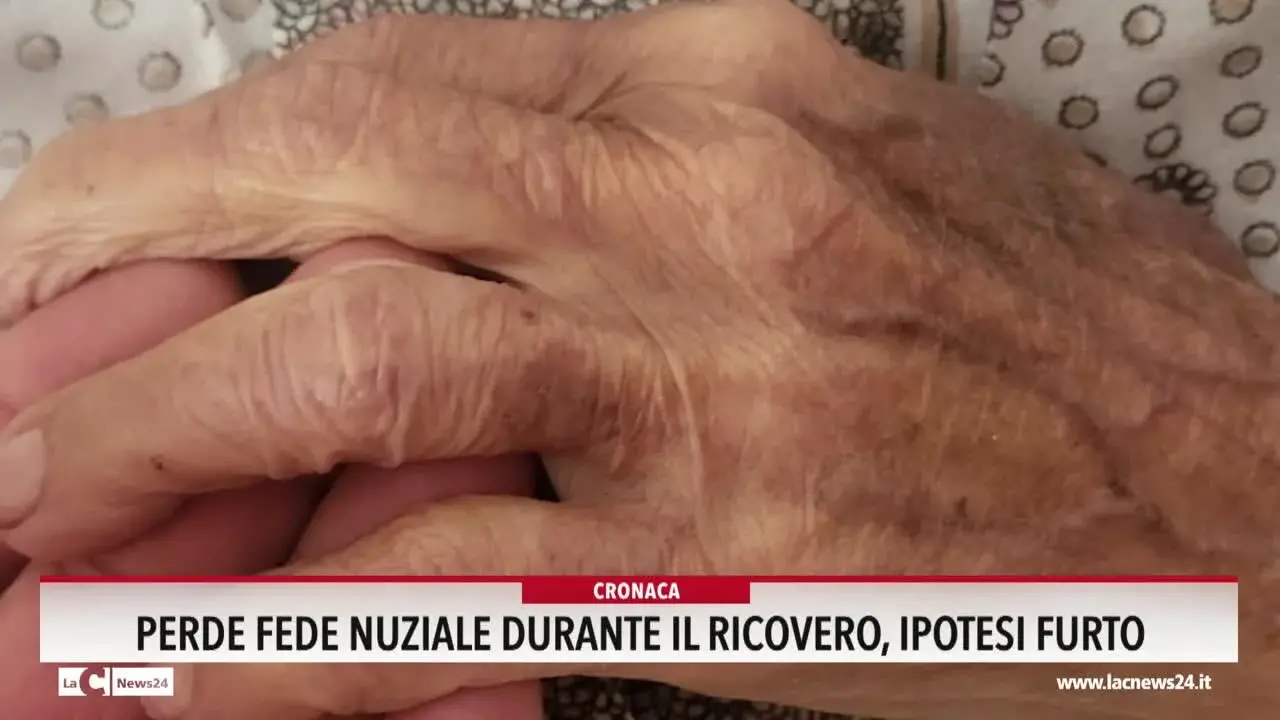 Perde fede nuziale durante il ricovero, ipotesi furto