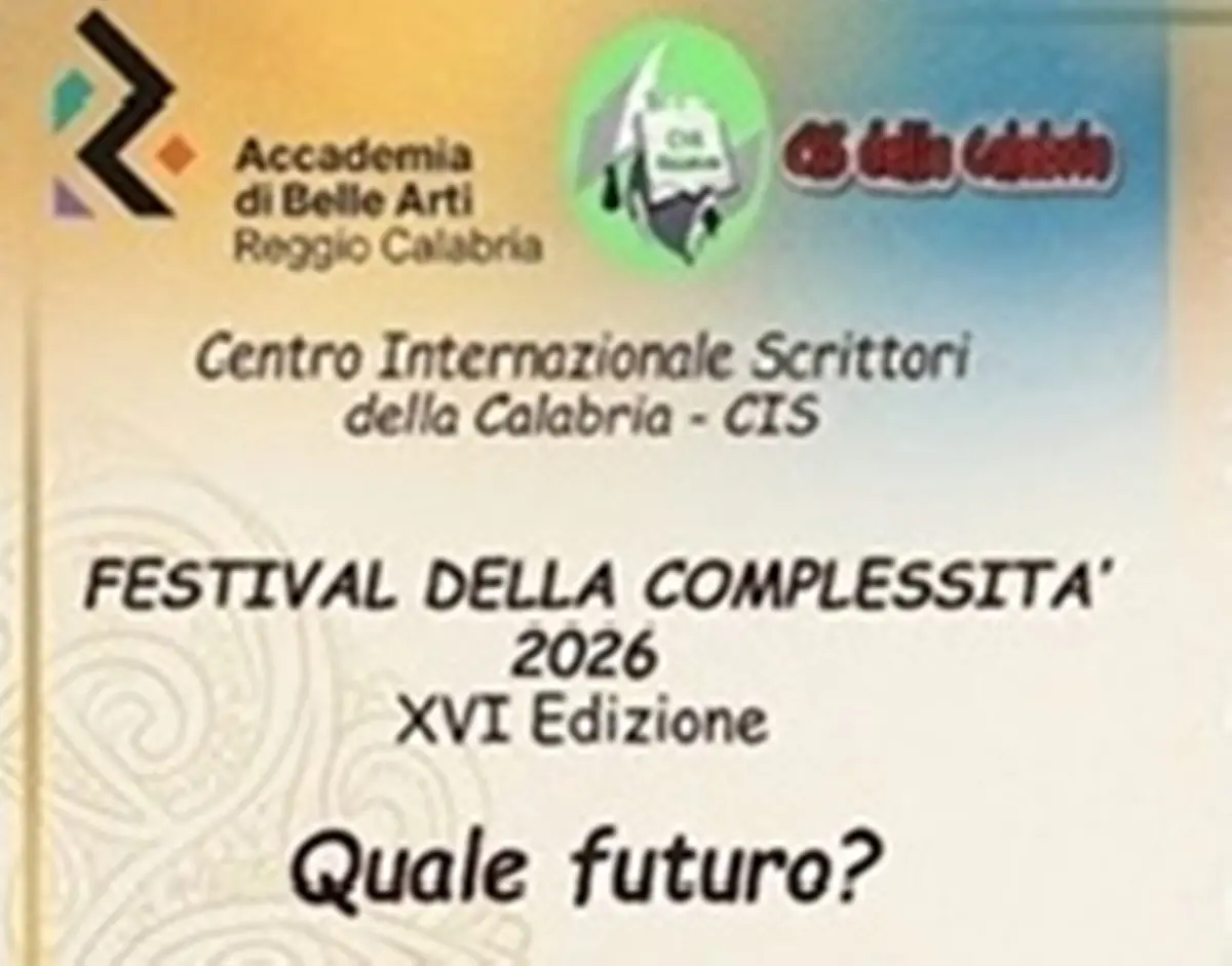 Festival della Complessità a Reggio, domani il secondo incontro\u00A0all’Accademia di Belle Arti\n