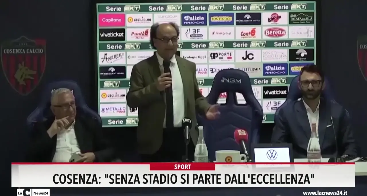 Cosenza: \"Senza stadio si parte dall'Eccellenza\"