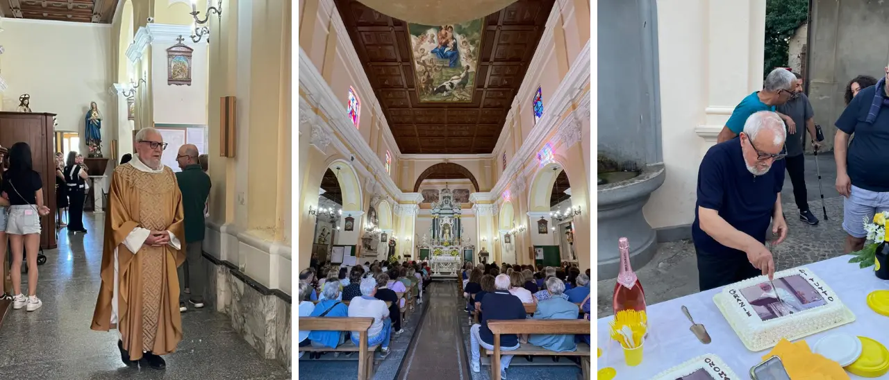 Capistrano saluta Antonio Calafati, il parroco che per 38 anni ha guidato la comunità religiosa e custodito la sua storia\n