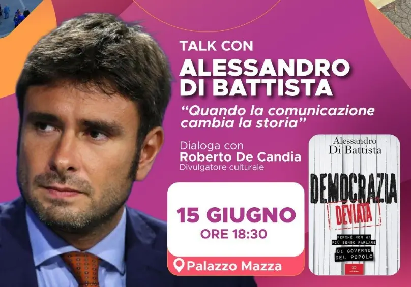 Borgia Community Hub, Alessandro Di Battista chiude la rassegna: confronto su comunicazione e crisi della democrazia\n
