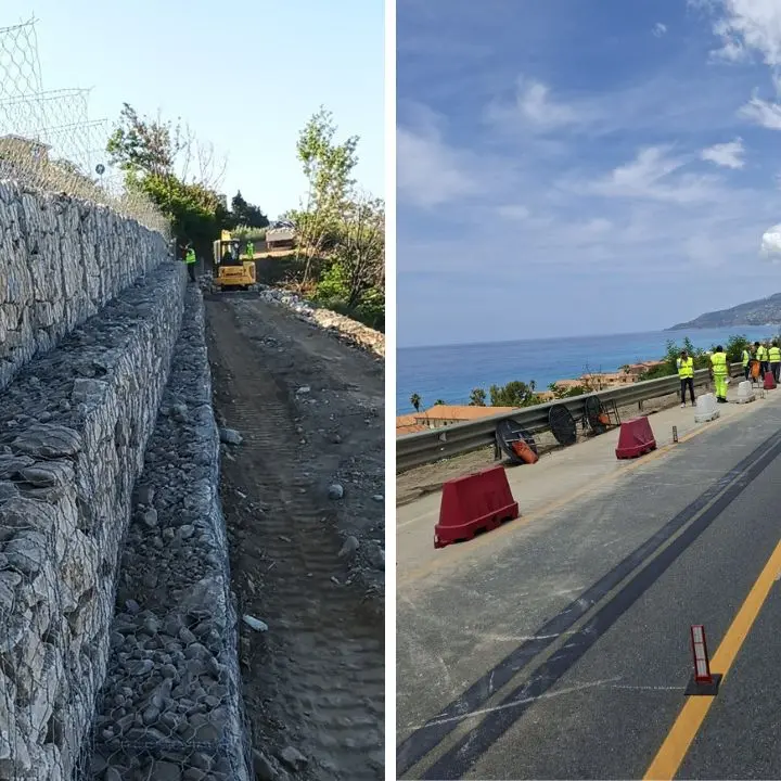 SS18, riaperto il tratto dell’Alto Tirreno dopo il cedimento della carreggiata\n