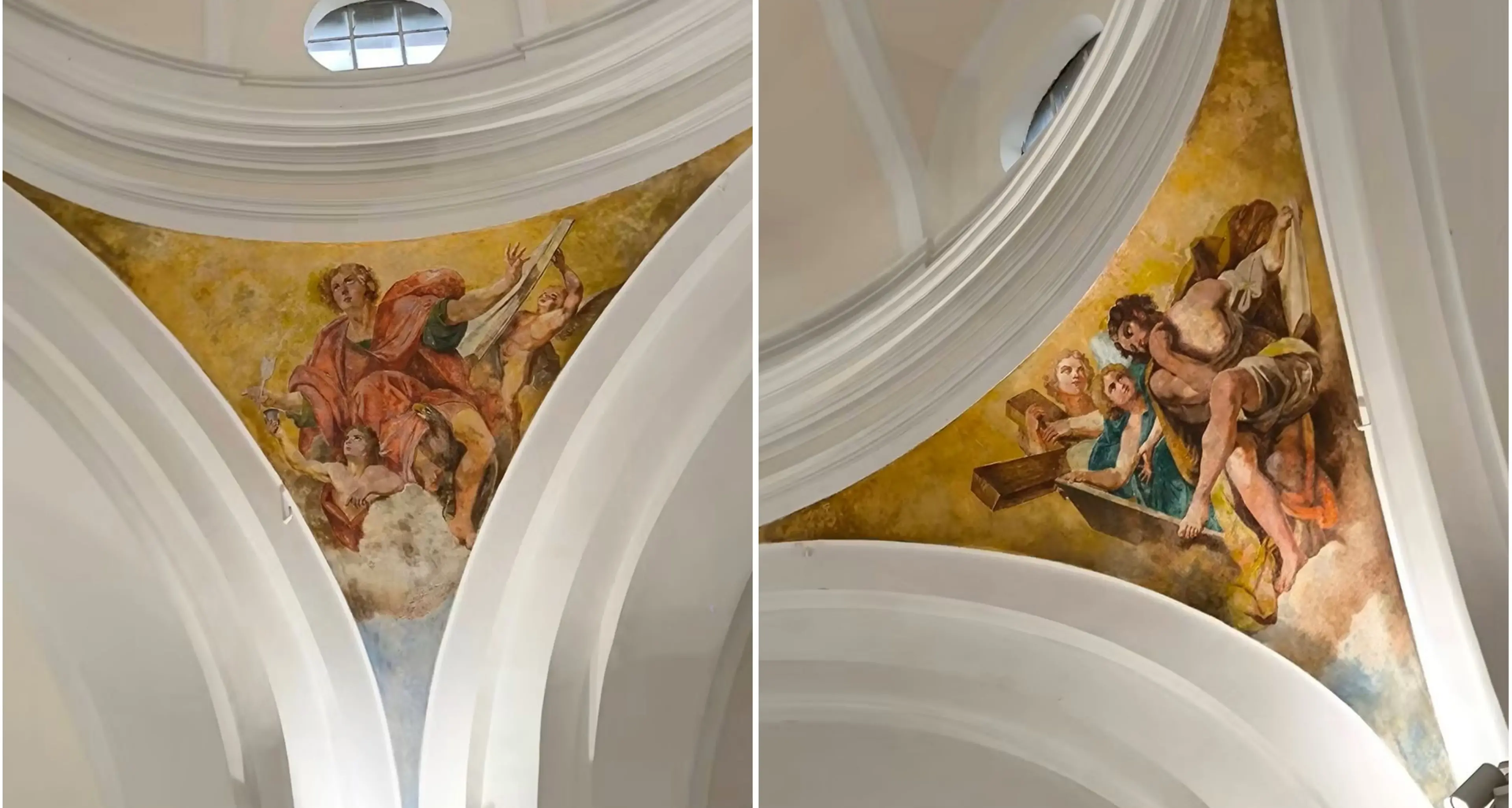 Maida, splendono nuovamente gli affreschi di Zimatore e Grillo nella Chiesa di Santa Maria Cattolica\n