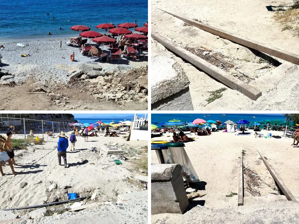 Tropea, accessi alle spiagge nel mirino dell'opposizione: «Diritti negati ai più fragili»