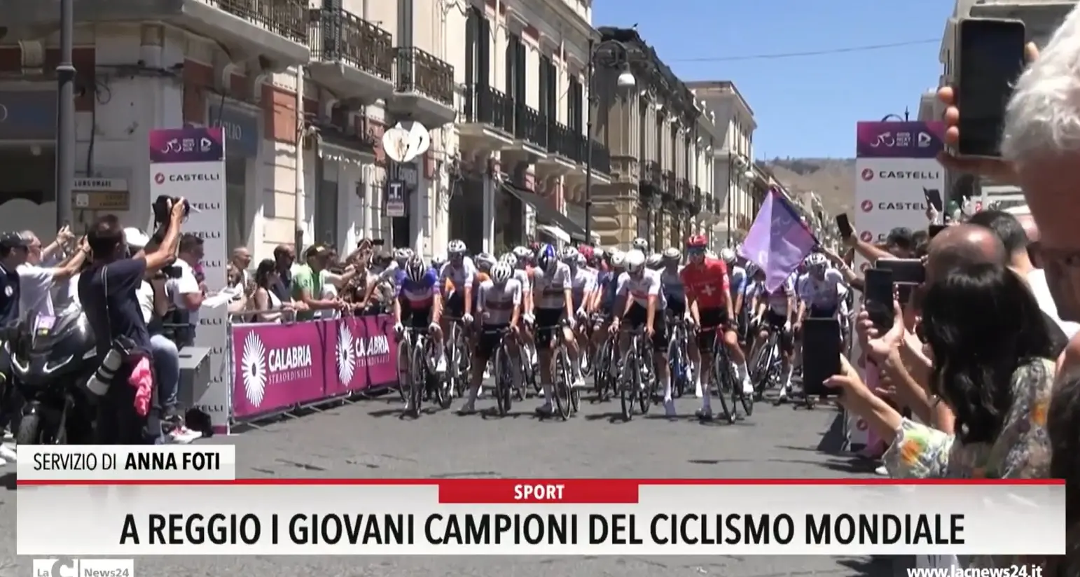 A Reggio i giovani campioni del ciclismo mondiale