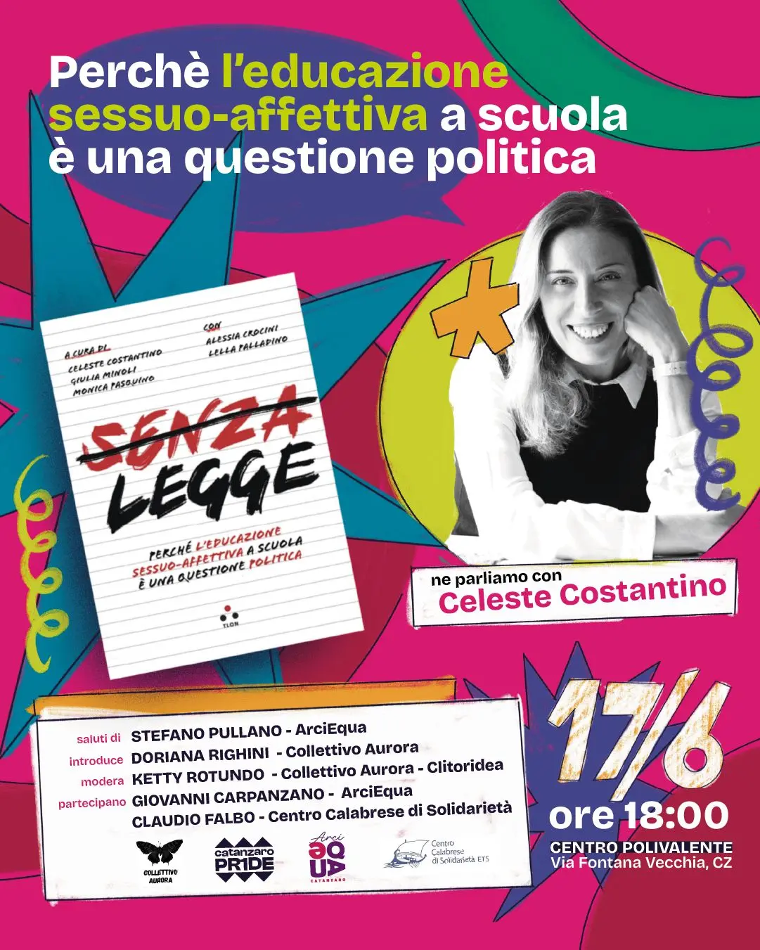 Verso il primo Pride a Catanzaro: martedì un incontro sull’educazione sessuo-affettiva\n\n\n