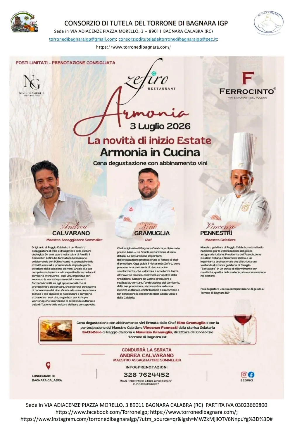 Armonia in Cucina accende l’estate sulla Costa Viola: a Bagnara Calabra una serata d’autore\n