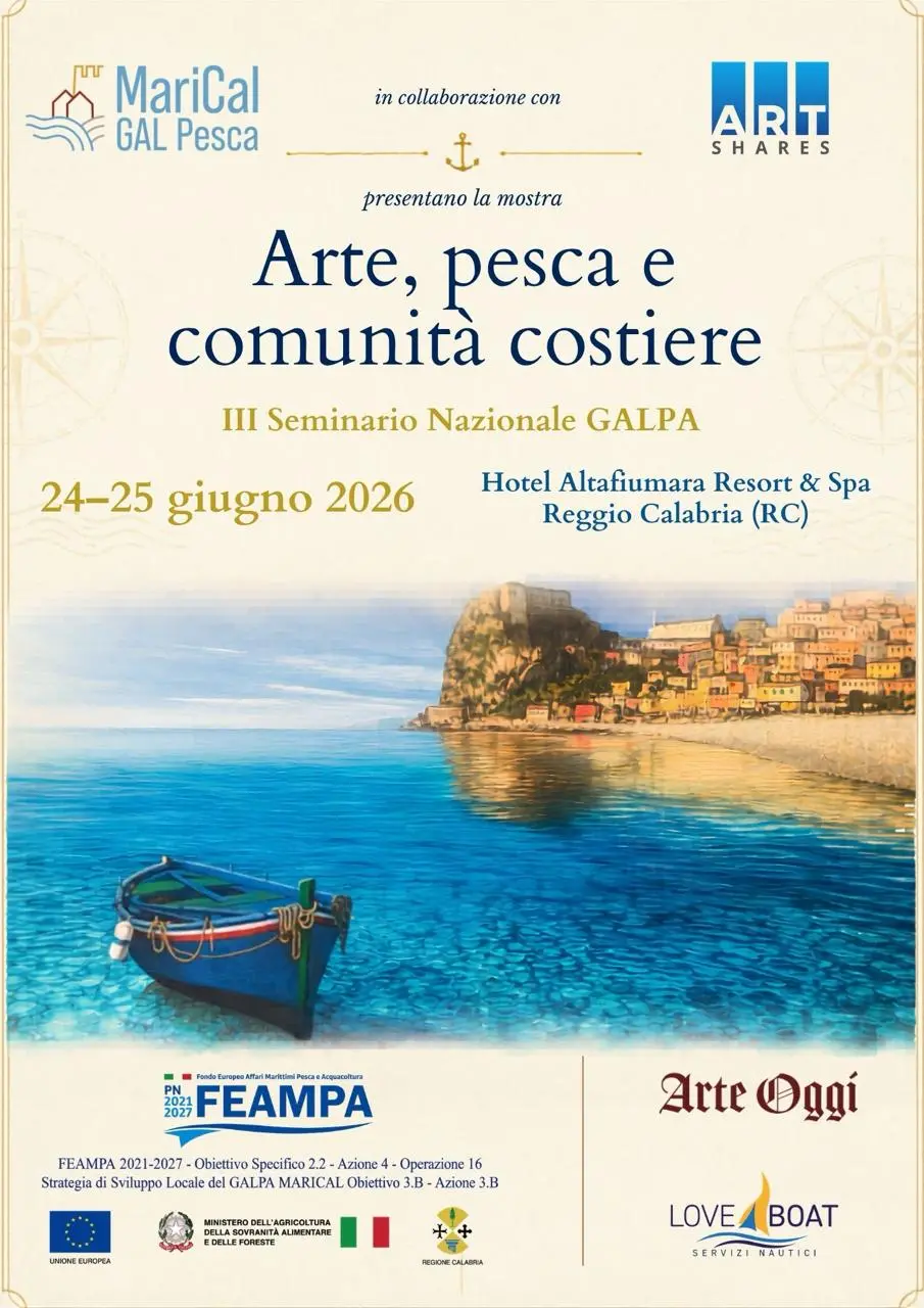 Dalle reti ai paesaggi dello Stretto, l’arte racconta il mare che sostiene le comunità costiere e guarda alle sfide del futuro\n