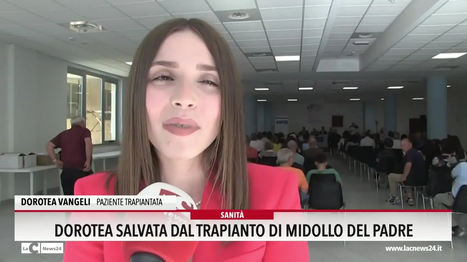 Dorotea salvata dal trapianto di midollo del padre