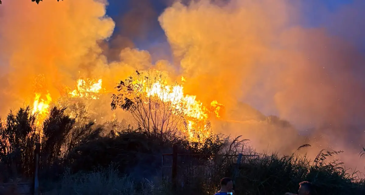 Dipignano, divampa un incendio nella frazione di Laurignano. Evacuati degli animali\n
