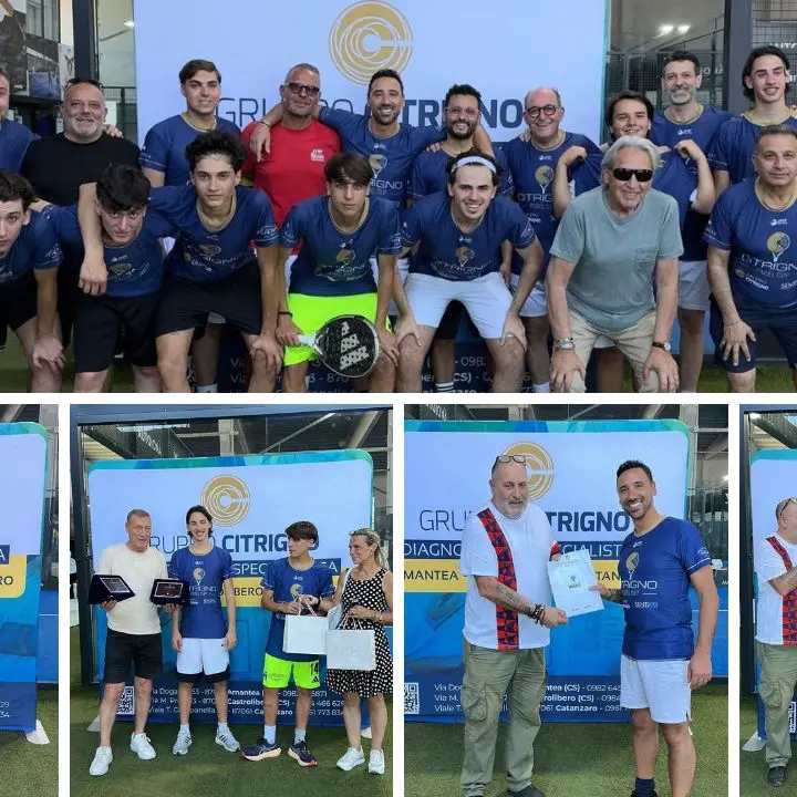 Citrigno Padel Cup, sport e solidarietà nella prima edizione del torneo\n