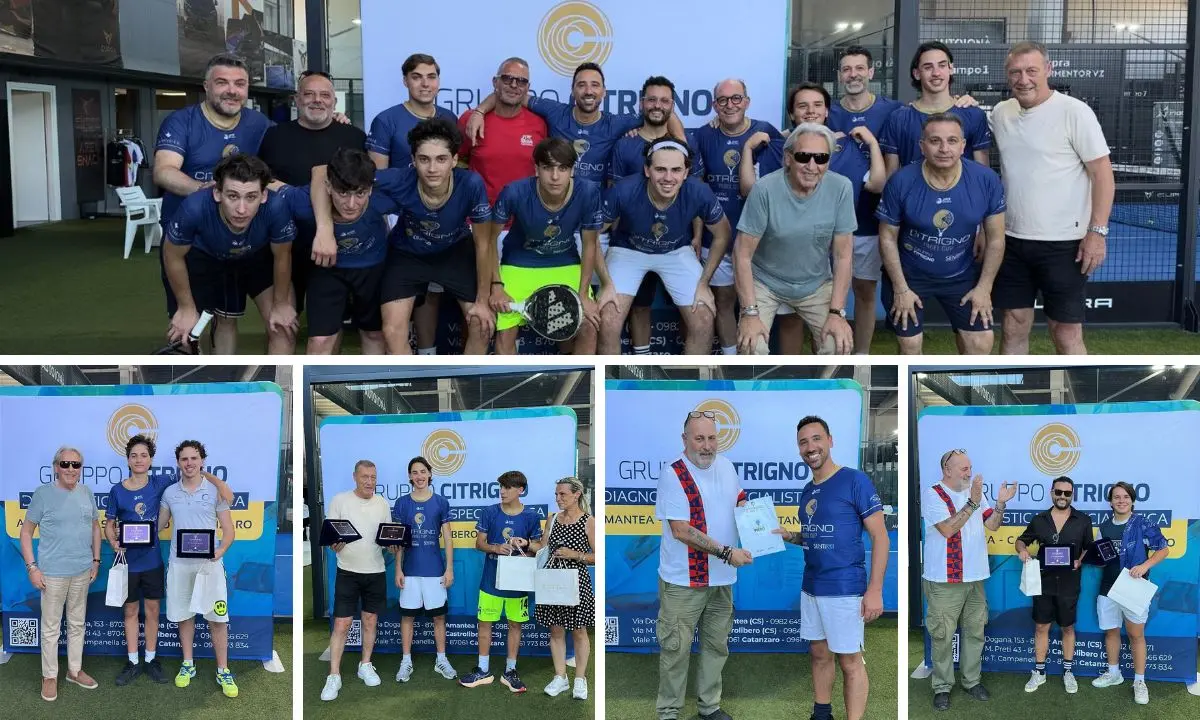 Citrigno Padel Cup, sport e solidarietà nella prima edizione del torneo\n