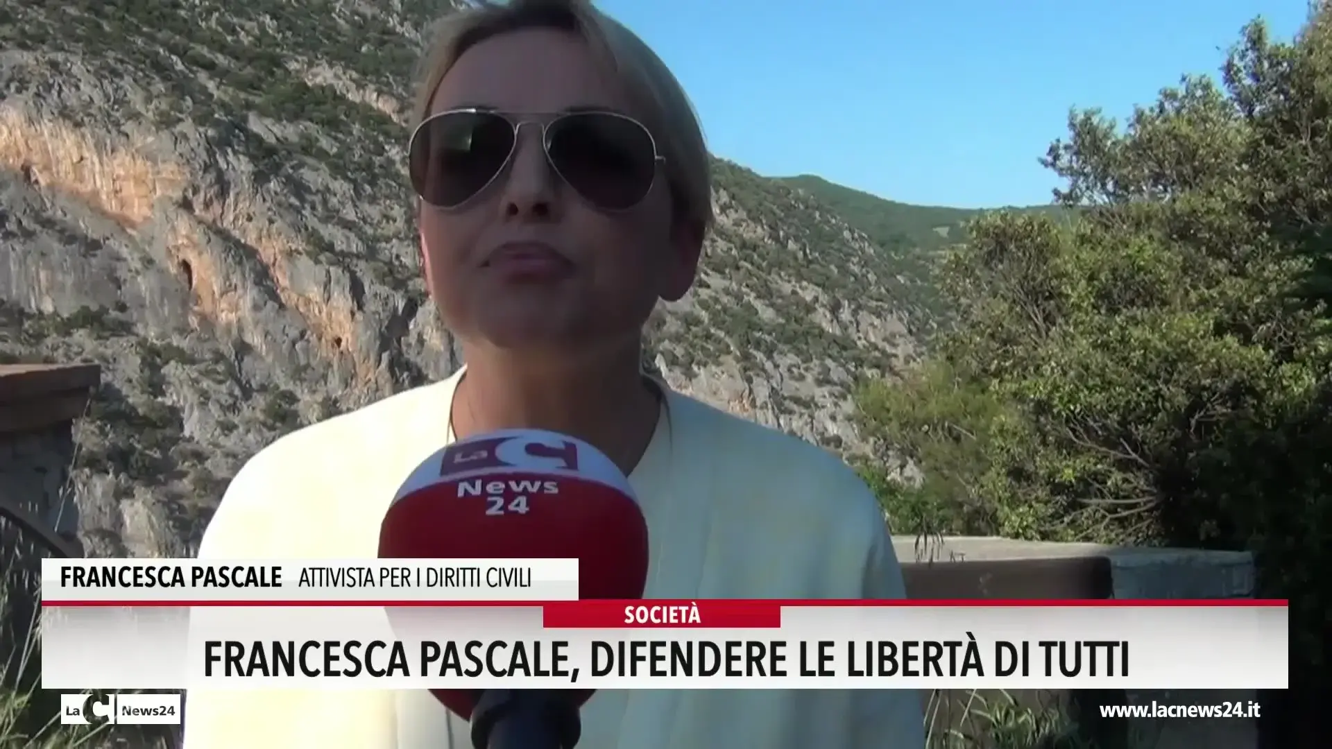 Francesca Pascale, difendere le libertà di tutti