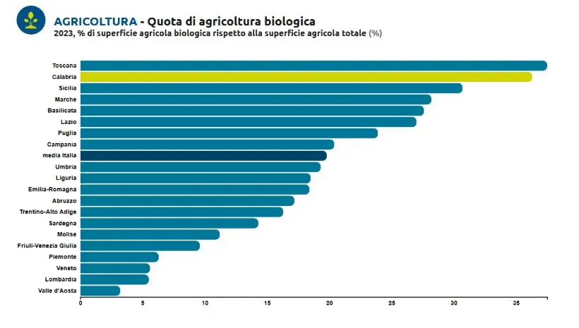 Calabria promossa su rinnovabili e agricoltura, ma la transizione rallenta\n