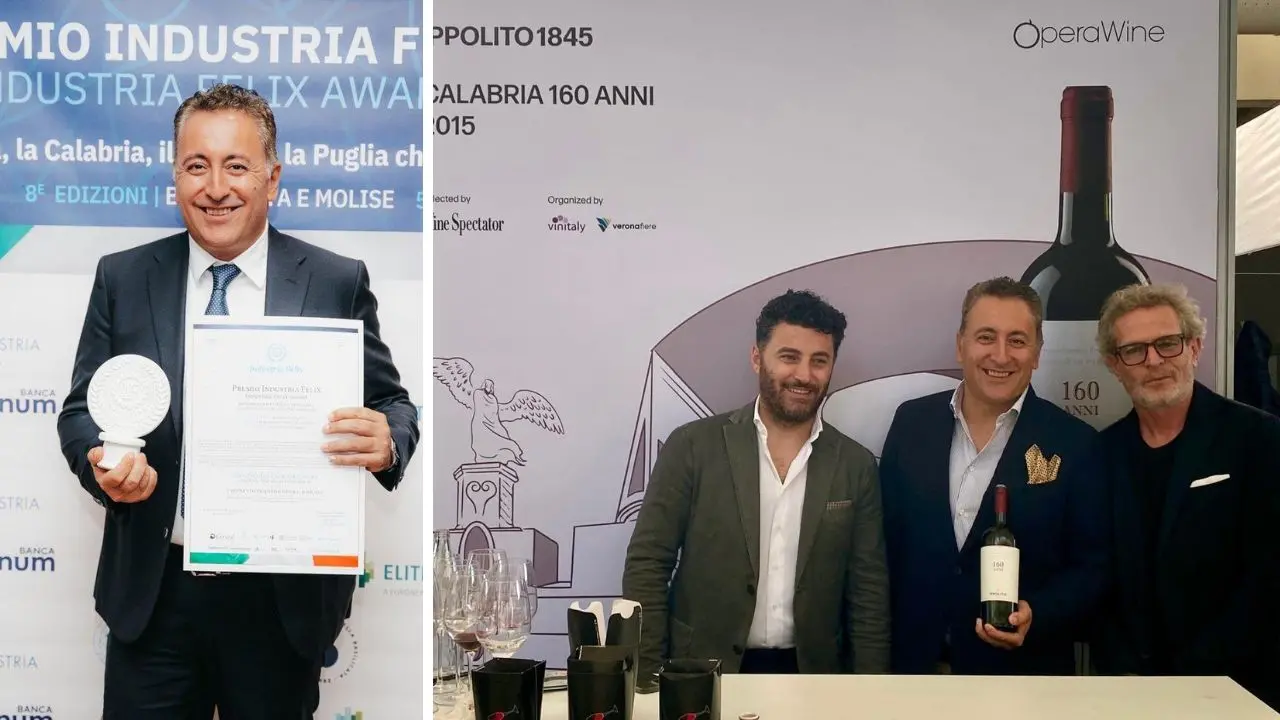 Premio Industria Felix, Ippolito1845 di Cirò Marina migliore impresa vitivinicola della Calabria\n