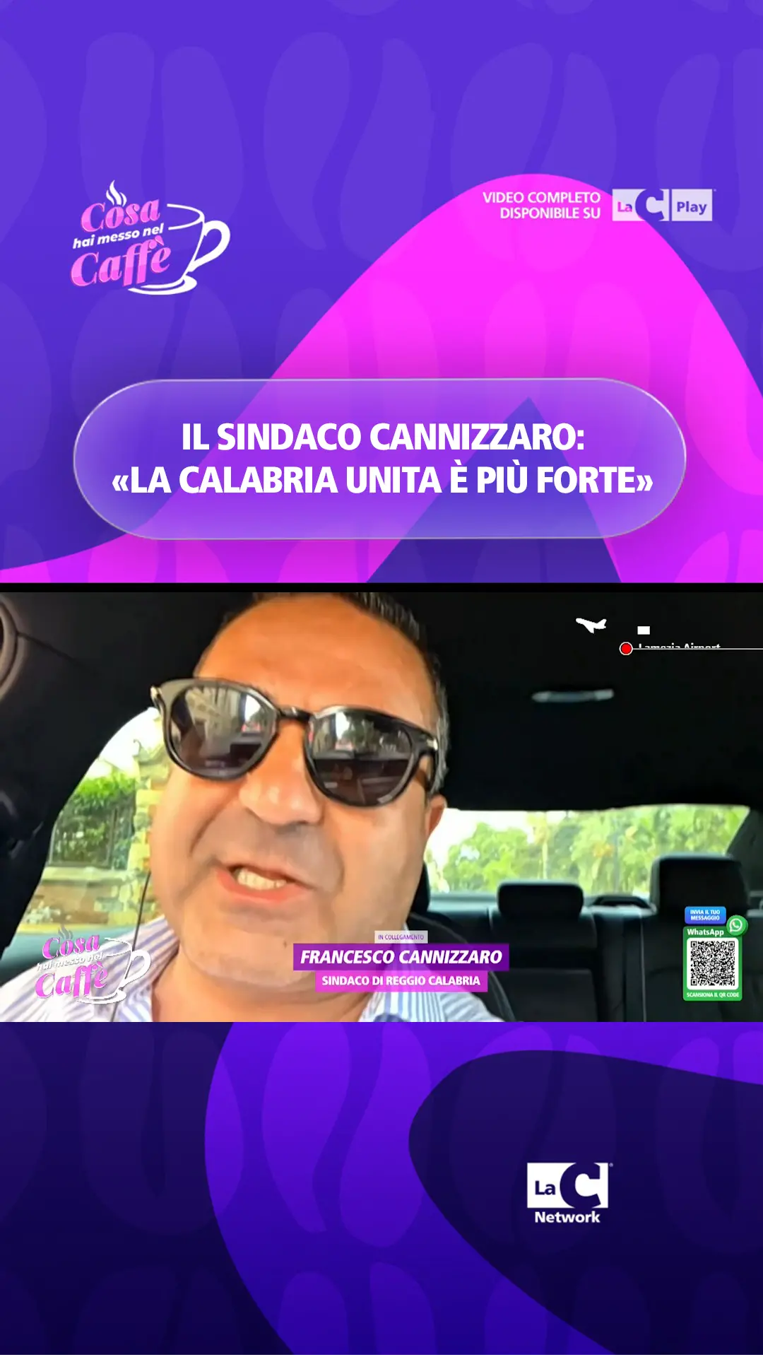 Cannizzaro: «Solo insieme si vince, la Calabria unita è più forte»