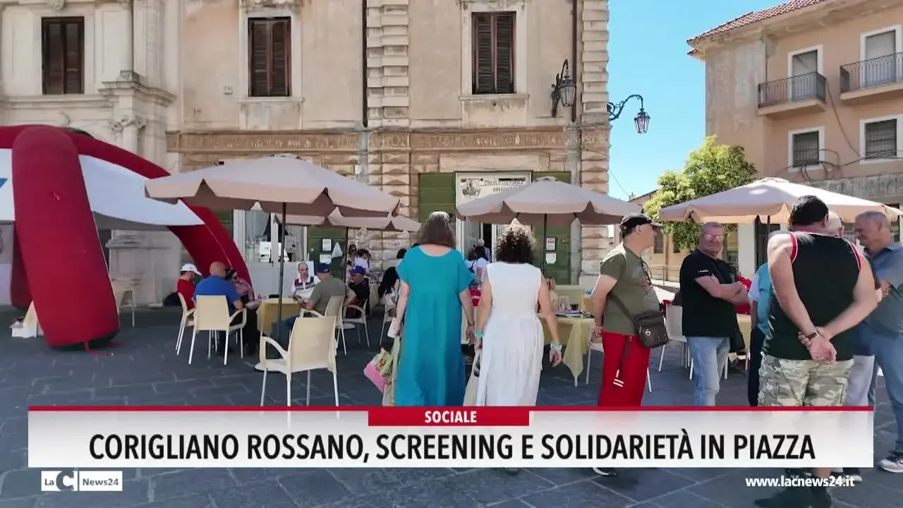 Corigliano Rossano, screening e solidarietà in piazza